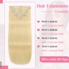 Clip in Hair Extensions Real Human Hair Clip ins 100%