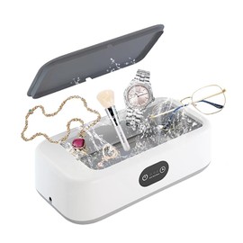 XEGOXTINA Ultrasonic Retainer Cleaner 40w (49kHZ+2kHZ) 640ml for Jewelry，Glasses，Dental，Watch，Makeup Brushes