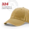 Richardson Unisex 324 Pigment-Dyed Adjustable Backstrap Baseball Cap, Solid Light
