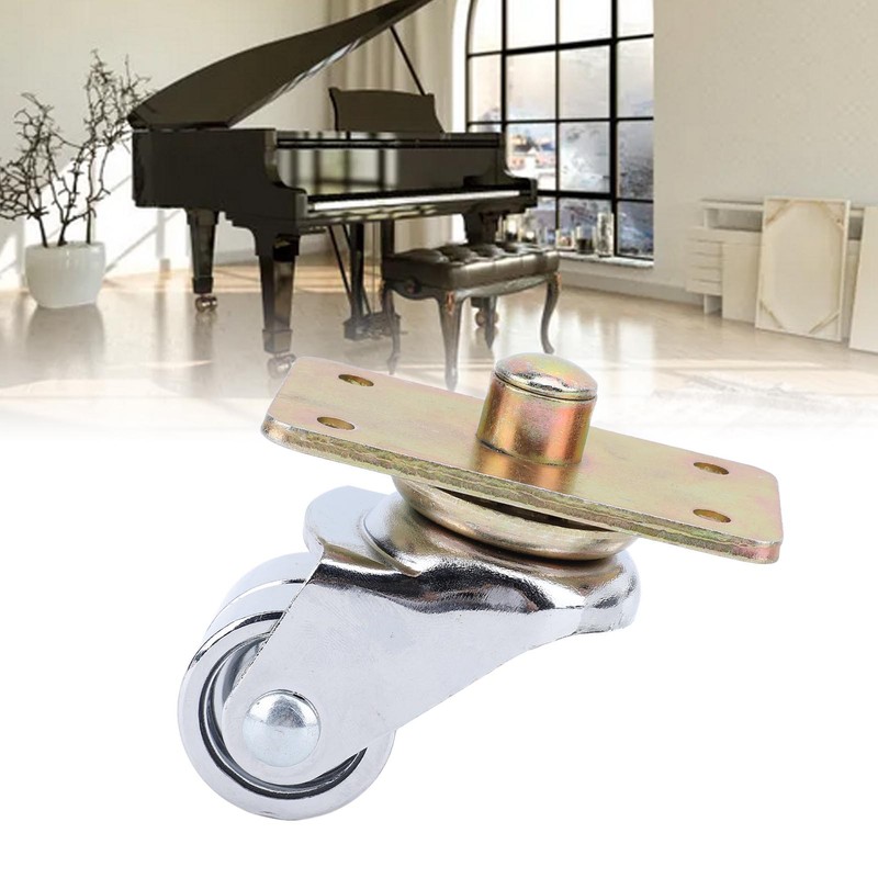 Upright Piano Wheel with Top Plate 360 Degree Rotation Caster