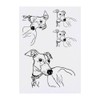 4 x 'Italian Greyhound Dog' Temporary Tattoos - Water Resistant,