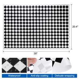 sourcing map Induction Cooktop Protector Mat, 20 x 30-inch Electric Stove Cover, Glass Stove Top Protector for Ceramics, Black