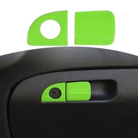 RT-TCZ for Challenger Glove Box Latch Handle Trim Cover Green for Dodge Charger 2010 Up for Challenger 2015 Up for Chrysler 300C 2011 Up Green Interior Accessories 2pcs