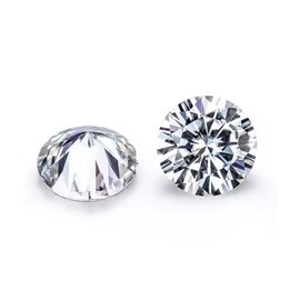 Moissanite Loose Stones 0.5CT to 5CT | D Color VVS1 Clarity | Perfect for Crafting Engagement Rings, Necklaces, Earrings | GRA Certified Round Cut Moissanite Gemstones, 5mm, 0.50CT, Gemstone,