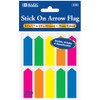BAZIC 25 Ct. 0.5" X 1.7" Neon Color Arrow Flags (10/Pack)