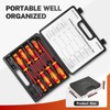 BILITOOLS Insulated Screwdriver Set, 9pcs 1000V Electrical Screwdriver Insulated VDE