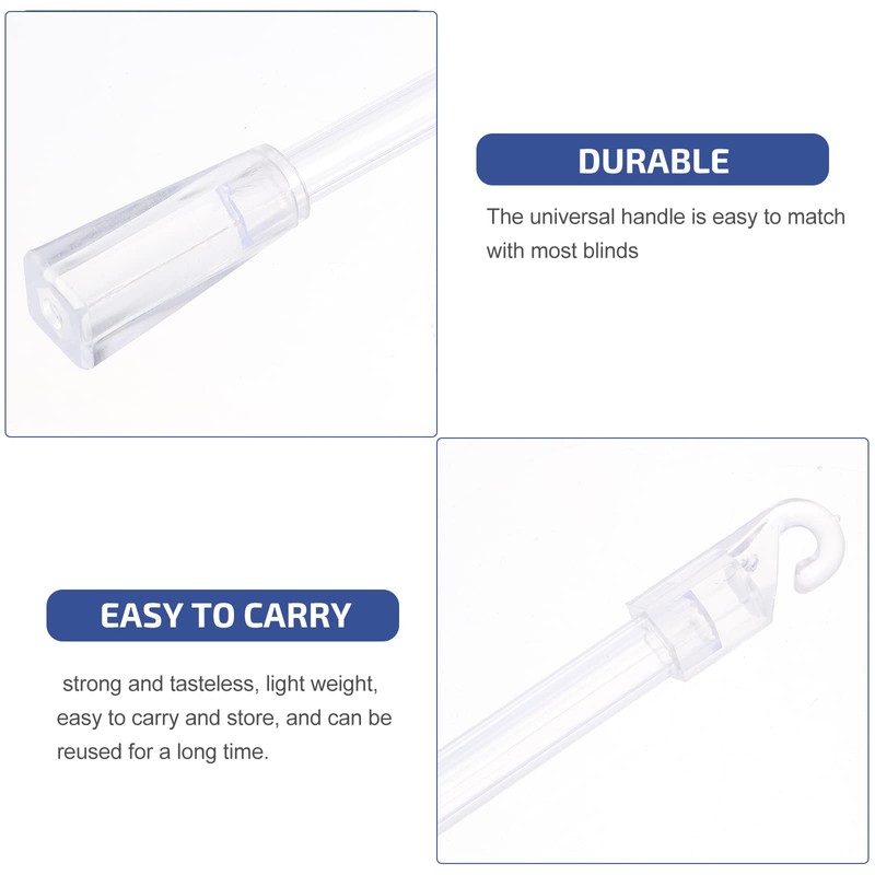 Angoily 8pcs Vertical Blind Wand Plastic Blind Opener Long Window
