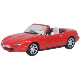 OXFORD 1/76 Mazda MX-5 Roadster NA Red Oxford Mini Car
