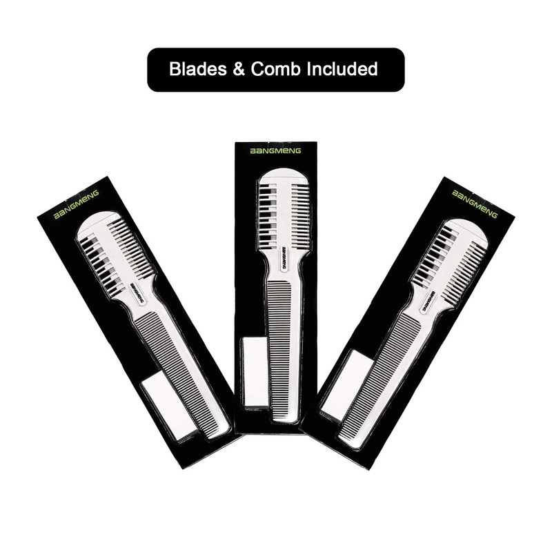 BANGMENG Hair Cutter Comb, Shaper Razor Comb, Split Ends Trimmer