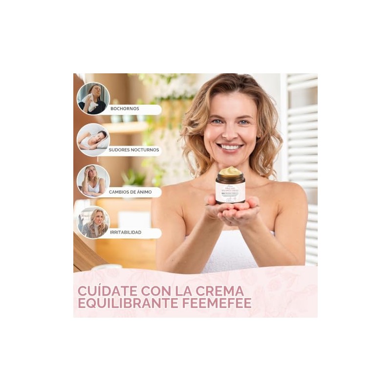 FeeMeFee Crema De Ñame Silvestre 2 Oz, Crema Equilibrante Orgánica