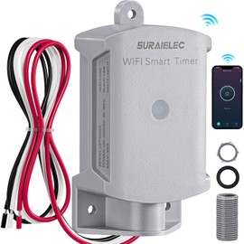 SURAIELEC 35 AMP Wi-Fi Smart Timer Switch for Outdoor Electrical Boxes, 120V WiFi Pool Timer, Power Distribution Waterproof Junction Box, RV Outlet, Pool Light, Security System, Holiday Decorations