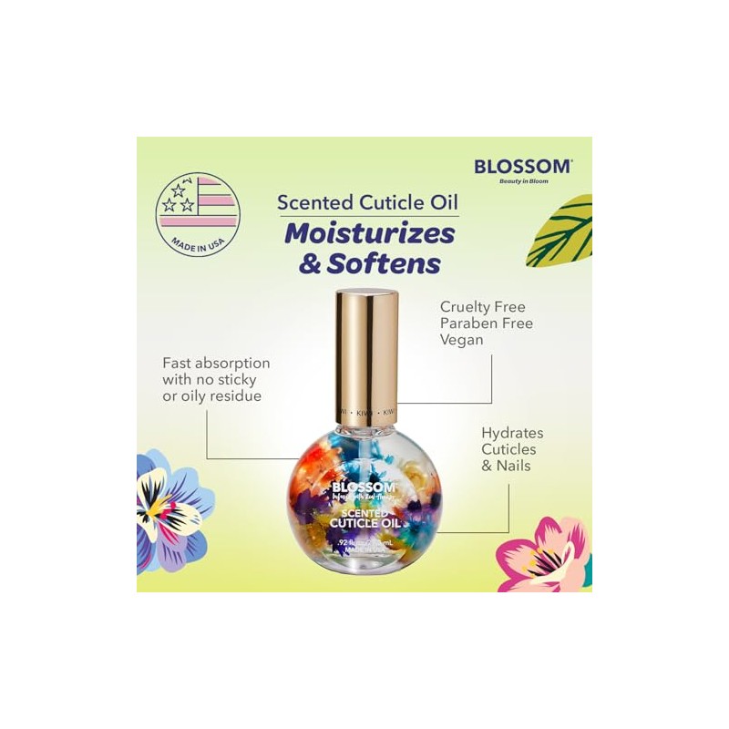 (Kiwi 1 fl.oz) - BLOSSOM SCENTED CUTICLE OIL KIWI 25ml
