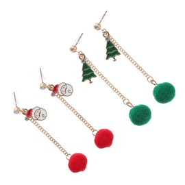 COLLBATH Elegant Christmas Tree Earrings Tassel Earring for Women Party Present