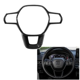 CKE for Honda Civic 2022 2023 2024 2025 for Honda CRV HRV Accord 2023 2024 2025 Accessories Auto Car Center Consoles Dashboard Cover Trim Frame Interior Decoration Sticker -Carbon Fiber Style