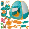 FUN LITTLE TOYS Pop Up Play Tent with Camping Gear