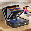 Fireproof Document Box with Fireproof Zipper, Hard Fireproof Safe Case