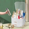 MASSY Egg Shape(Oval) Makeup Storage Box, Countertop Portable Vanity Cosmetics