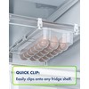 Skywin Refrigerator Egg Drawer - Snap-on Holder for Organizes and