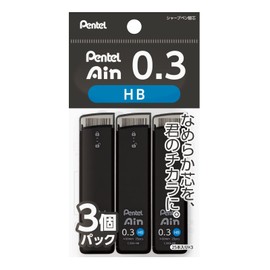 Pentel XC283HB-3P Sharp Lead Pentel Ain 0.3mm HB 3pcs