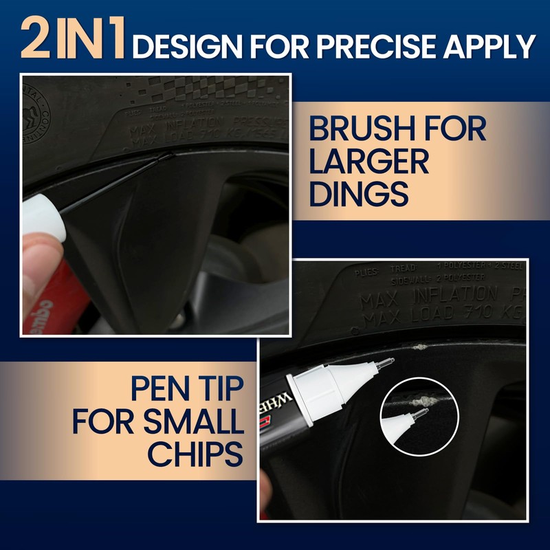 cocomfix Gloss Black Rim Touch Up Paint, Rim Paint, Car