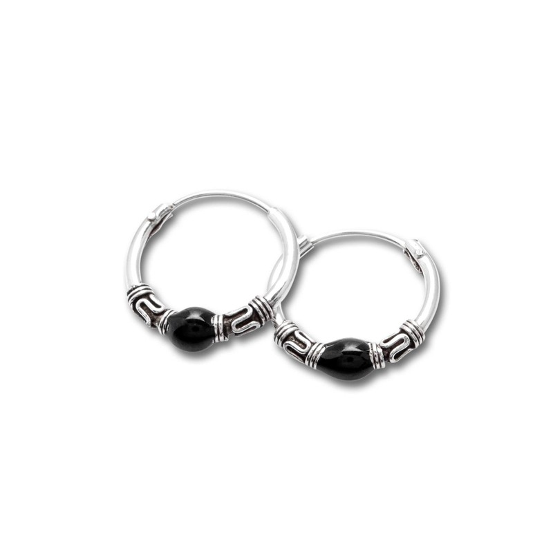 WINDALF Ronya Bohemian Hoop Earrings 14 mm Gothic Jewellery with
