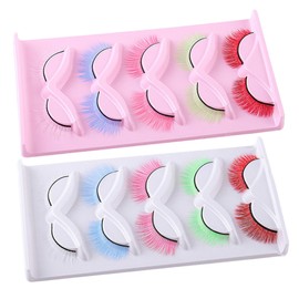 WOONEKY Lightweight Fake Eyelashes Natural Look Individual Lashes for Women 2 Boxes