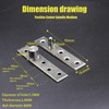 2 Pcs Eccentric Pivot Hinges 360 Degree Door Pivot Hinge
