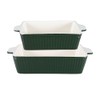 GreenGate Alice Casserole Dish Rectangular Set of 2 Ceramic Pinewood