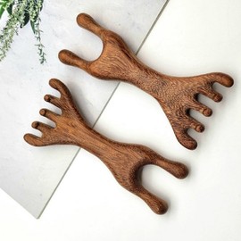 Wooden double head acupressure Guasabit 3ea