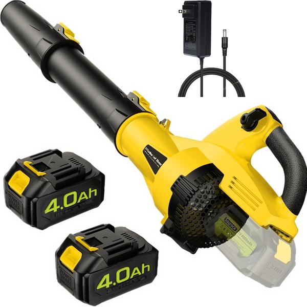 Leaf Blower Cordless - 500CFM 21V Electric Cordless Leaf Blower