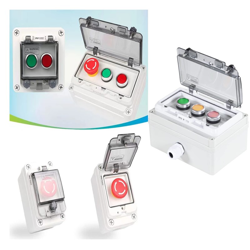 Push Button Box Ip67 Button Switch 3 Push Button Red