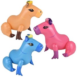 HAPPY DEALS ~ Capybara Inflates | Set of 3 | 24 inch | Inflatable Pool Toys and Party Decorations