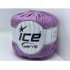 Ice Yarns Lilac Purple Fettuccia Skinny Ribbon Yarn 82226 Ice
