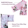 BABEYOND Women's Kimono Robe Long Robes with Peacock and Blossoms