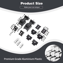 PDKLIN for Jeep Hood Latches Lock Catch Kit for Jeep Wrangler JK JKU 2007-2017 for Wrangler JL JLU 2018 up for Gladiator JT 2020 up, Exterior Accessories (Black) 2pcs