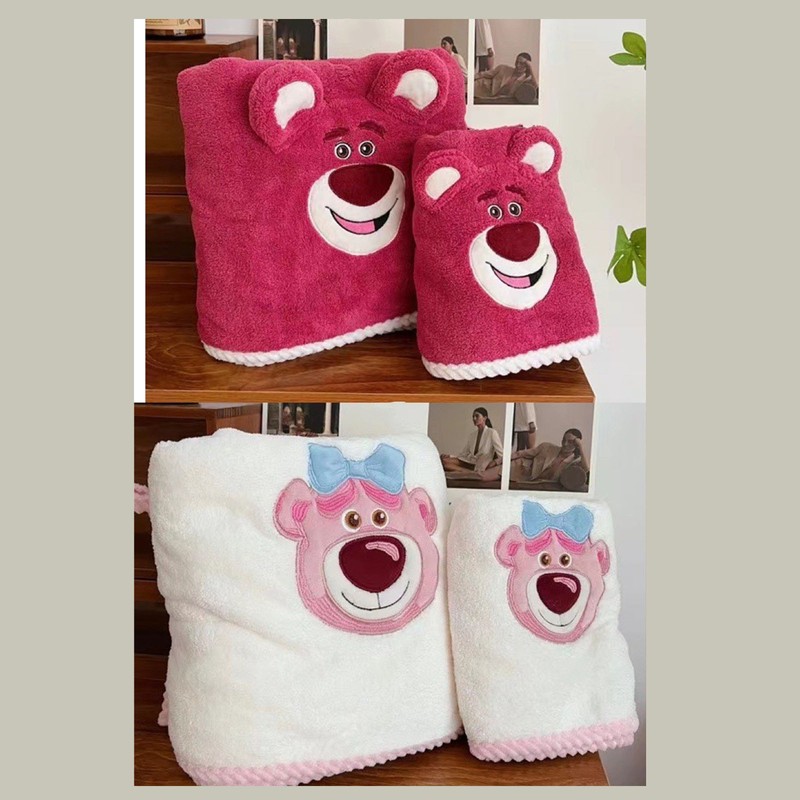 Bath Towel Washcloth 2 Piece Set Cartoon Children Kids Soft