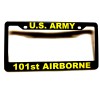 ABCCO Military License Plate FRAME, U.S. ARMY/101st. Airborne-Polished ABS-#841010Y