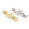 LALAFINA 6pcs Rhinestone Snowflake Hairpins Decorative Hair Accessories for Festivals