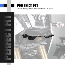 NICECNC Spotlight Bracket Auxiliary Light Bracket Fog Lamp Bracket Compatible with Yamaha Tenere 700 /XTZ700 2019-2024, Tenere 700 Rally Edition 2020-2024, Tenere 700 World Raid 2022, Black