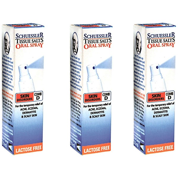 3 x 30ml MARTIN & PLEASANCE Tissue Salts COMB D Skin Disorders Spray
