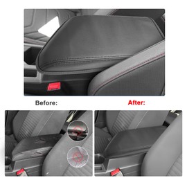 SXCY for 2024 2025 Sportage Armrest Cover for Kia Sportage 2024 2025 Accessories 2023 2024 2025 Sportage Center Console Cover 2024 2025 Sportage Middle Console Cover (Black Leather Cover)