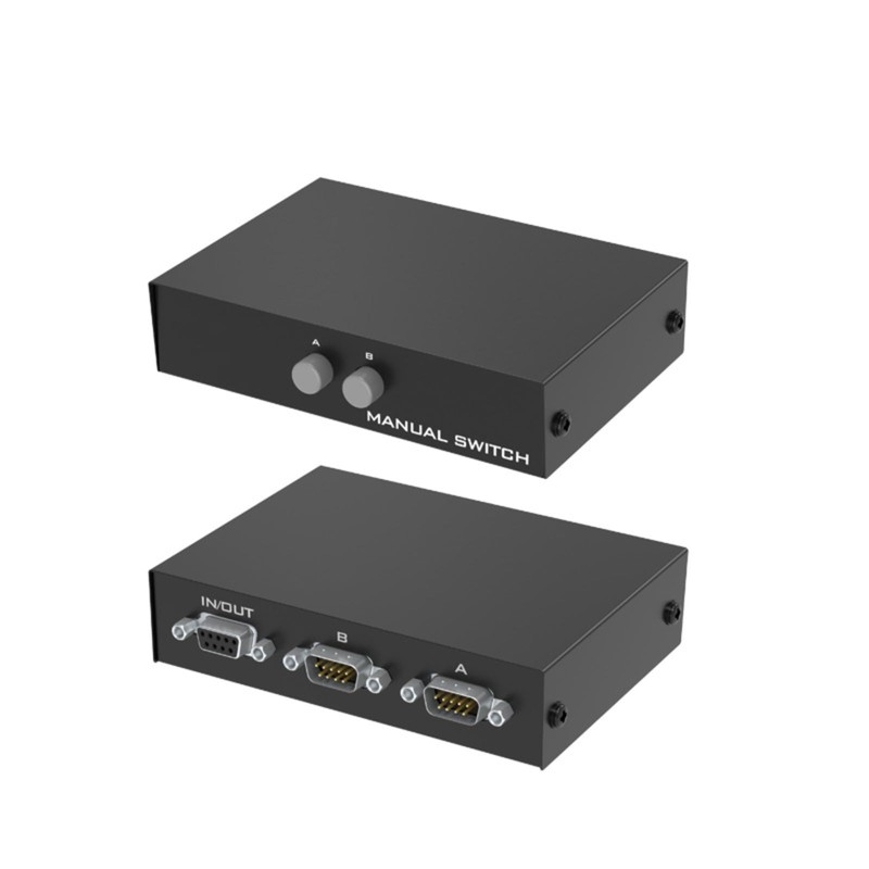 Serial DB9 Pin RS232 Switcher Sharer Splitter 2 in 1