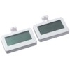 Fudeshe 2 Pack Refrigerator Thermometer,Digital Freezer Thermometer,Hook thermometer,with Large LCD