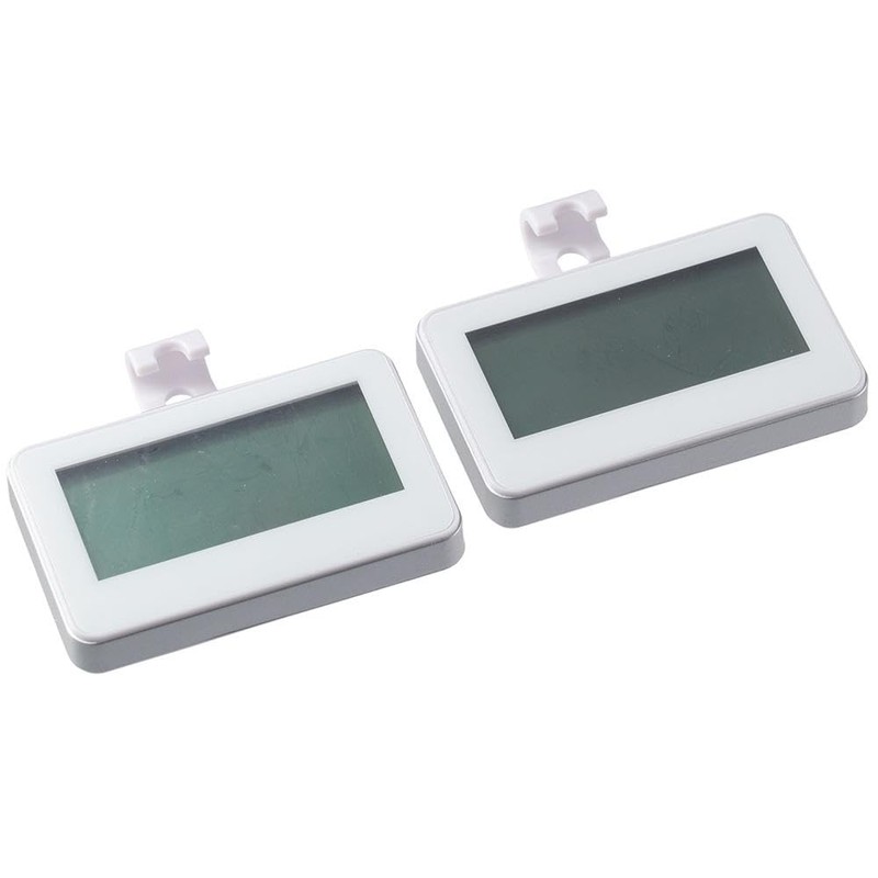 Fudeshe 2 Pack Refrigerator Thermometer,Digital Freezer Thermometer,Hook thermometer,with Large LCD