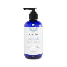 Cuccio Somatology Calm And Clean Epsom Salt Lavender Body Wash - Cleansing, Nourishing Wash And Soak For Pure, Deep, Relaxation - Relief For Sore Muscles - Chemical, Paraben And Dye Free - 8 Oz