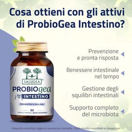 ProbioGea Intestino Salugea - 60 capsule - Probiotico per l’intestino