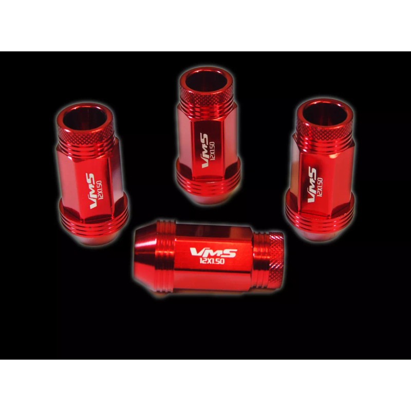VMS RACING 16PC 48MM PREMIUM EXTENDED WHEEL ALUMINUM LUG NUTS