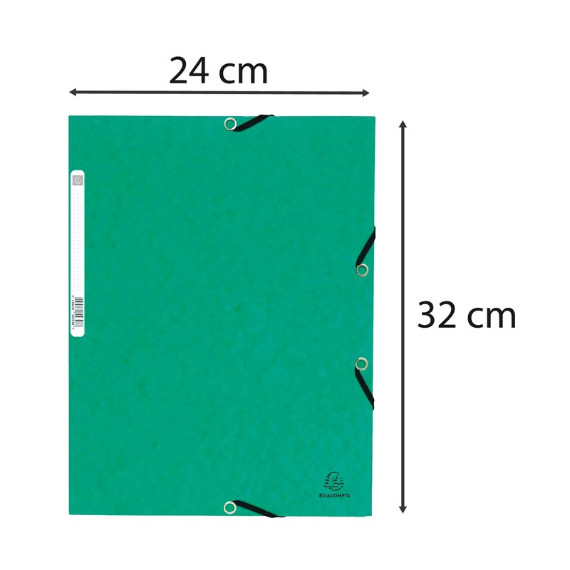 Exacompta 55303E Pack of 10 Portfolders Made of Extra Strong