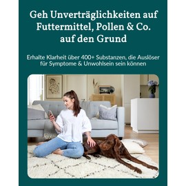 vetevo Allergy Test Pro Dog, Incompatibility Test Dogs 150+ Incompatibilities Saliva Sample for Itching & Digestive Problems, Test Winner