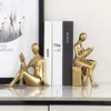 Decorative Bookends, Ceramic Book Ends for Shelves, Home Office Decor